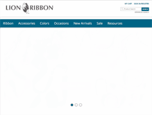 Tablet Screenshot of lionribbon.com